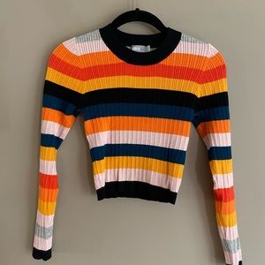 ASOS Cropped Striped Sweater